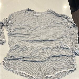 Stars Above Soft Gray Sleepwear